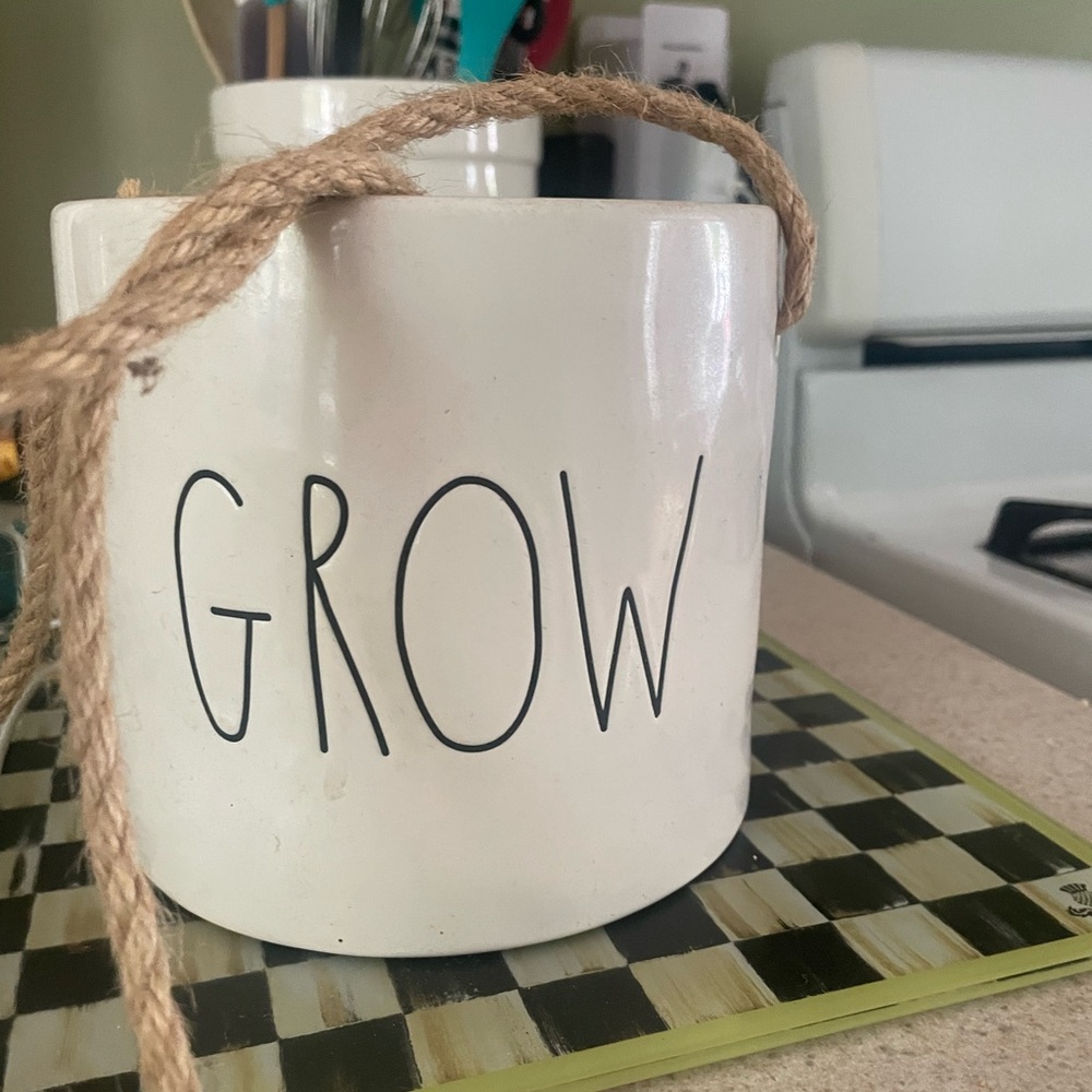 Rae dunn grow hanging plant holder